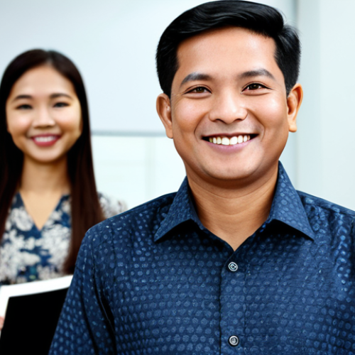 **

"A confident Malaysian lawyer, male or female, in a modern office setting. The lawyer is smartly dressed in a baju kurung or a batik shirt, appropriate for a professional setting in Kuala Lumpur. They are smiling slightly, exuding competence and trustworthiness. Behind them is a blurred background of legal books and awards, hinting at their expertise.  The overall tone is professional and approachable, aimed at attracting potential clients.  Safe for work, appropriate content, fully clothed, professional, modest, family-friendly, perfect anatomy, correct proportions, natural pose, well-formed hands, proper finger count, natural body proportions, professional photography, high quality."

**